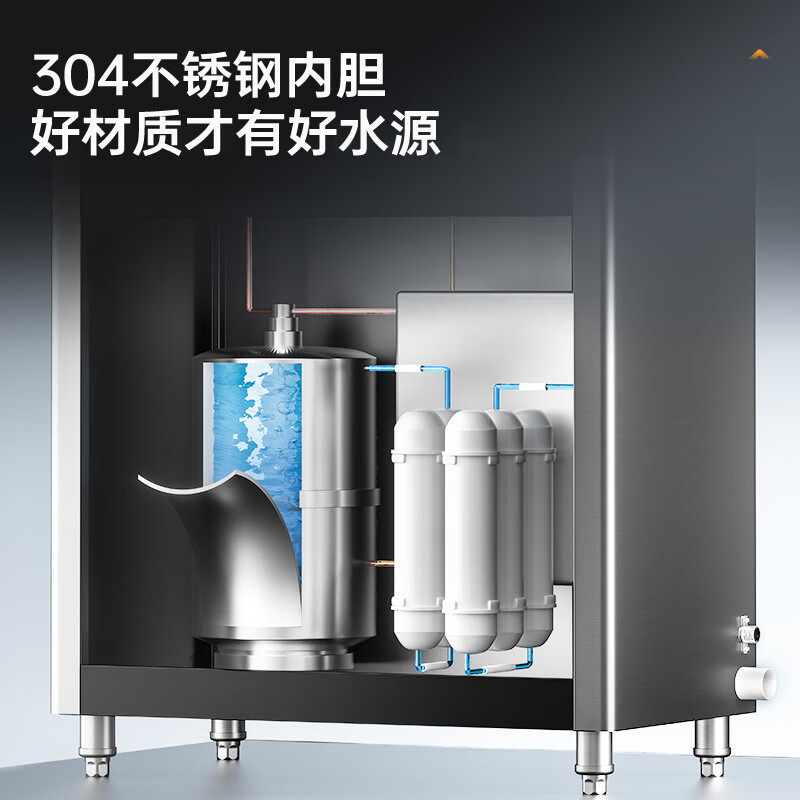 吕氏贵宾会3KW柜式触控饮水机一开二温快接五级超滤直饮机