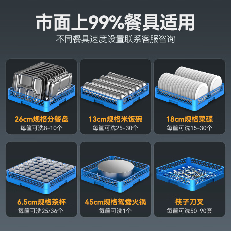 吕氏贵宾会金麦款双泵透窗揭盖式全自动洗碗机商用9KW